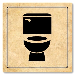 Toalety, 80x80mm, pergamen, Utah